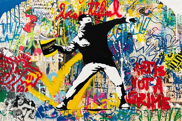Stampa su tela da intelaiare — Homage to Banksy