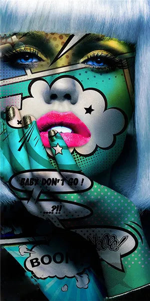 Stampa su tela da intelaiare — Donna Pop Art