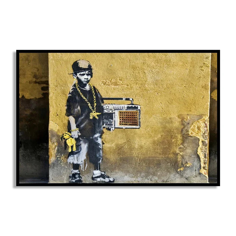 Stampa su tela da intelaiare — Homage to Banksy