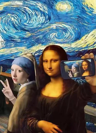 Stampa su tela da intelaiare — Homage to Mona Lisa