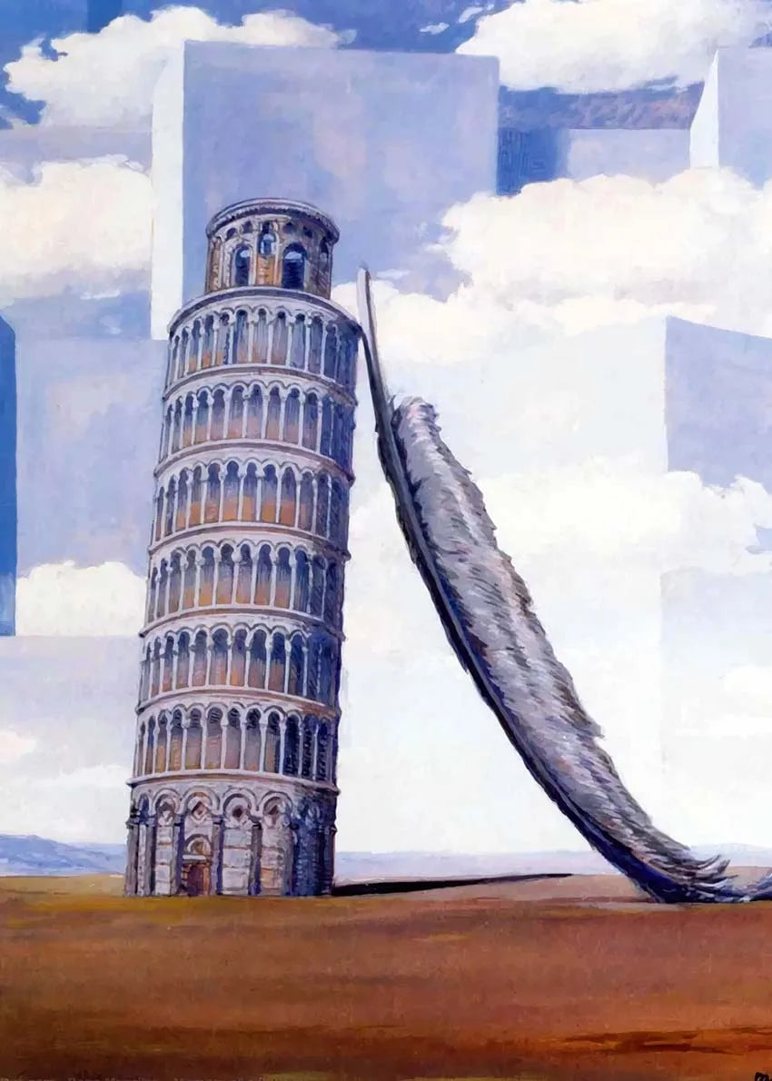 Stampa su tela da intelaiare — Homage to Magritte