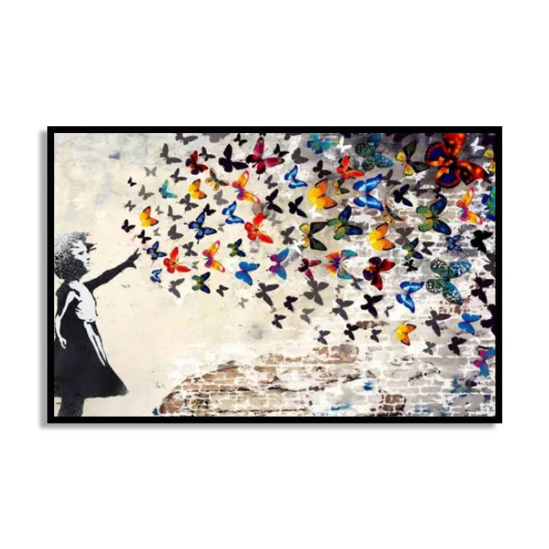 Stampa su tela da intelaiare — Homage to Banksy