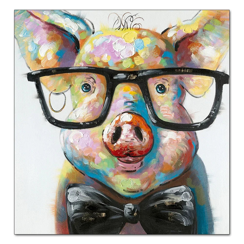 Stampa su tela da intelaiare — Mucca Pop Art
