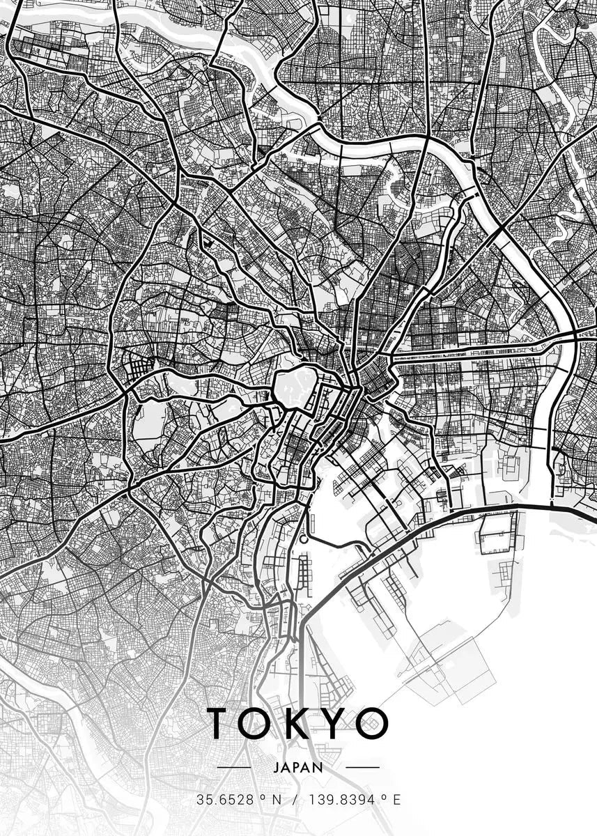 Stampa su tela da intelaiare — Mappe Urbane
