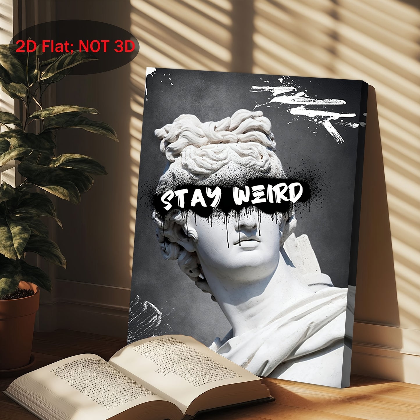 Stampa su tela intelaiata — Stay Weird