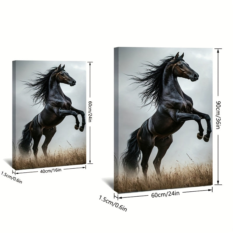 Stampa su tela intelaiata — Cavallo Nero