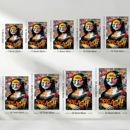 Stampa su tela intelaiata — Homage to Mona Lisa
