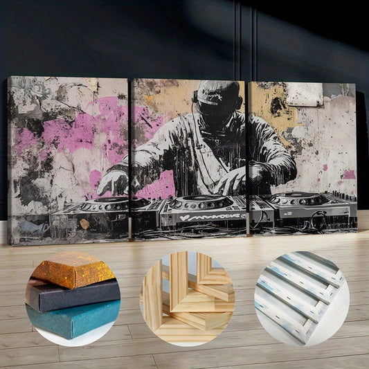 Stampa su tela intelaiata — DJ Graffiti