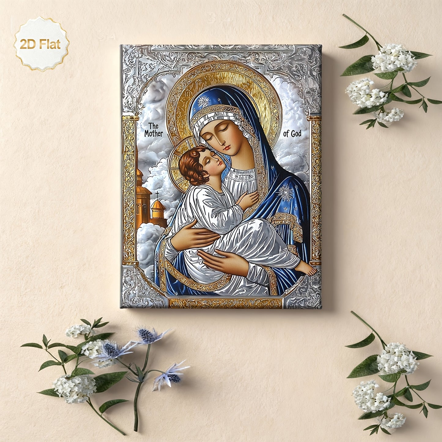 Stampa su tela intelaiata — Madonna