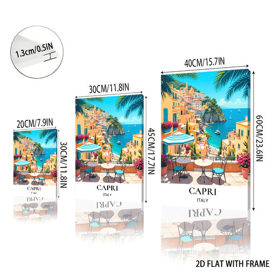 Stampa su tela intelaiata — Capri