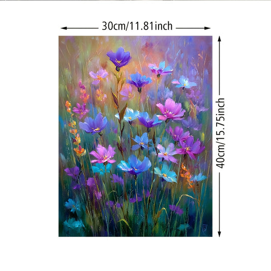 Stampa su tela intelaiata — Fiori Selvatici
