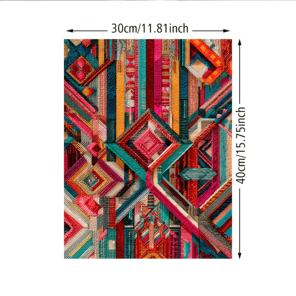 Stampa su tela intelaiata — Geometrico Marocchino