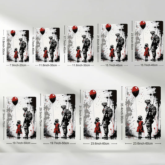 Stampa su tela intelaiata — Homage to Banksy
