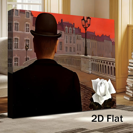 Stampa su tela intelaiata — Homage to Magritte
