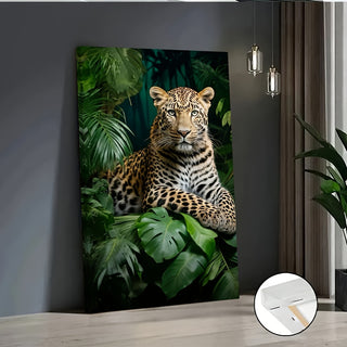 Stampa su tela intelaiata — Leopardo della Giungla