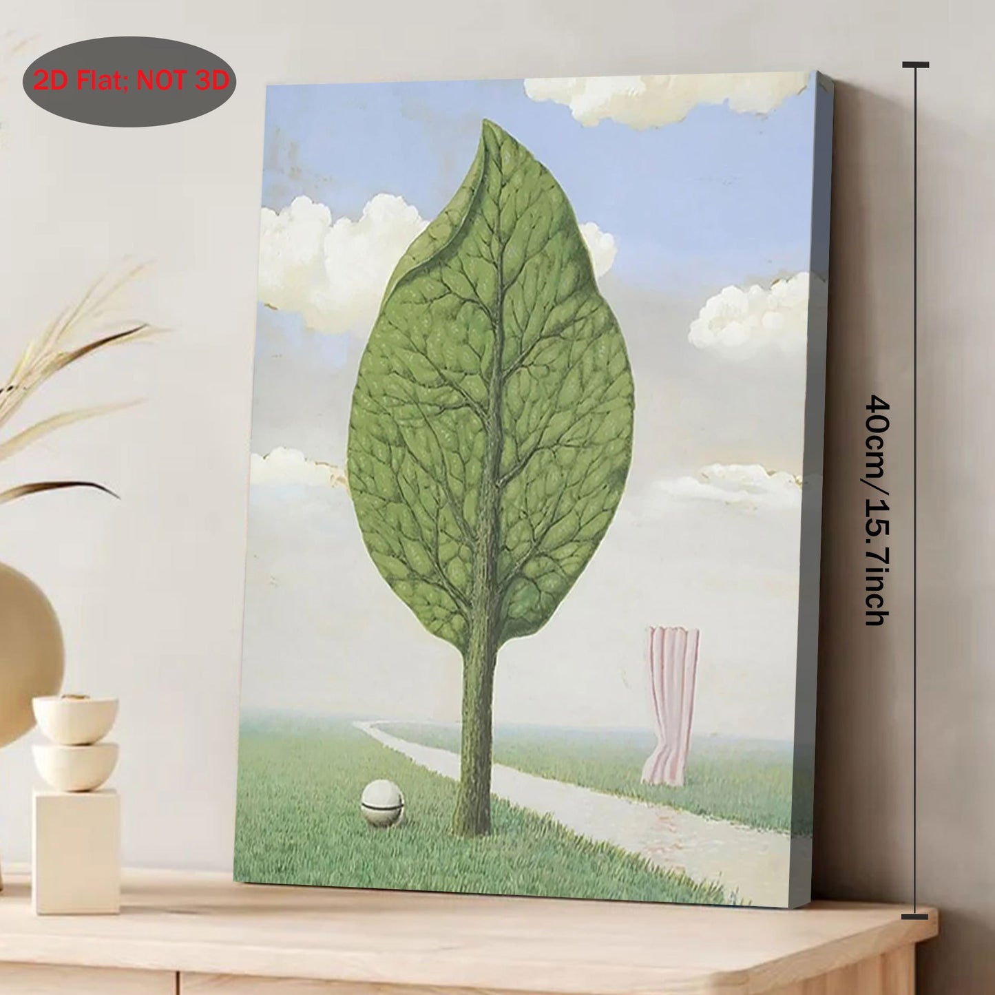 Stampa su tela intelaiata — Homage to Magritte