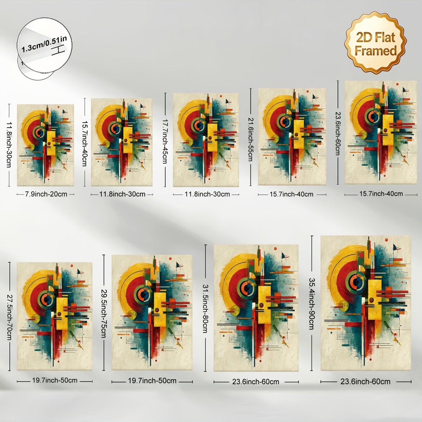Stampa su tela intelaiata — Homage to Kandinsky
