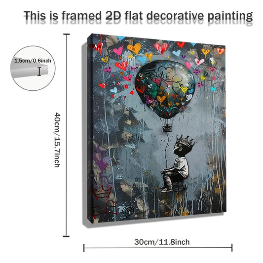 Stampa su tela intelaiata — Palloncini Street Art