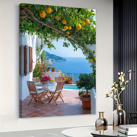 Stampa su tela intelaiata — Terrazza dei Limoni