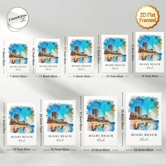 Stampa su tela intelaiata — Miami Beach