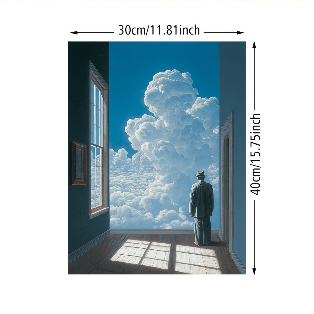 Stampa su tela intelaiata — Homage to Magritte