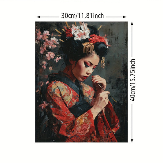 Stampa su tela intelaiata — Geisha