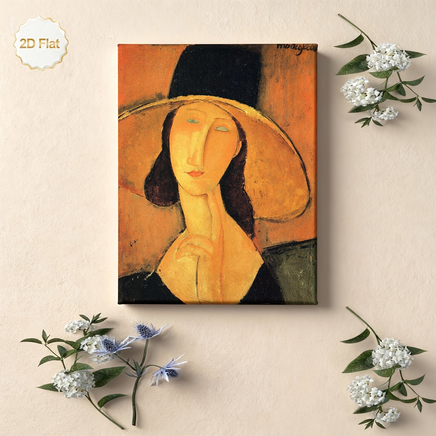 Stampa su tela intelaiata — Homage to Modigliani