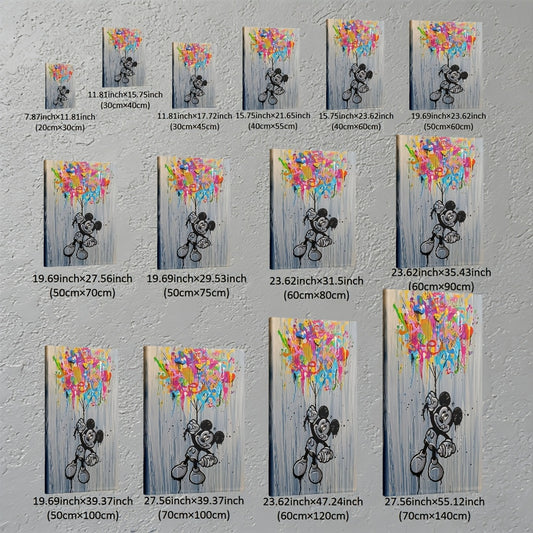 Stampa su tela intelaiata — Homage to Topolino