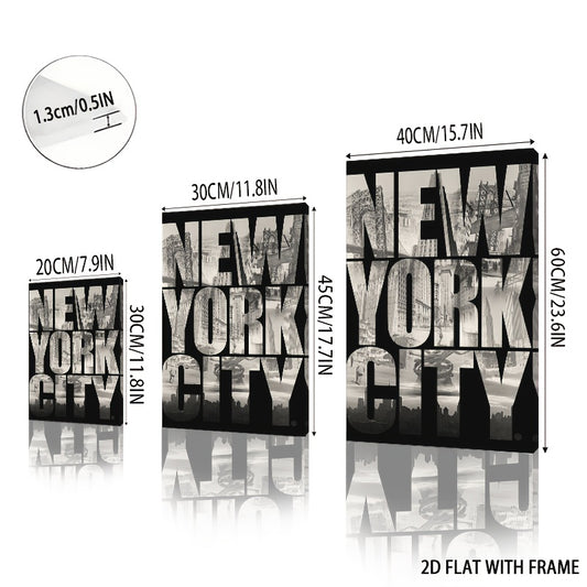 Stampa su tela intelaiata — Skyline di New York