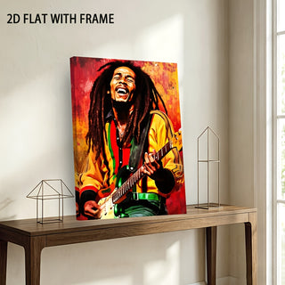 Stampa su tela intelaiata — Homage to Bob Marley