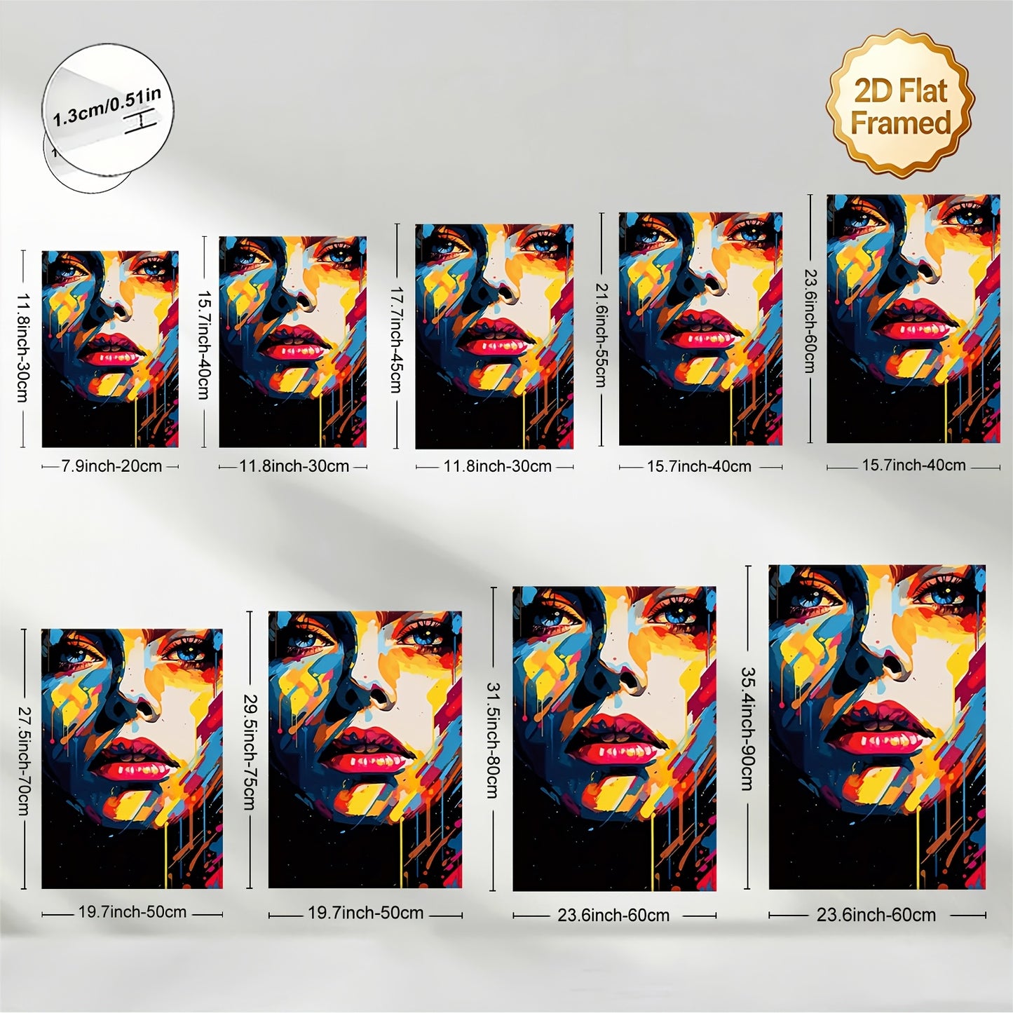 Stampa su tela — Donna Pop Art