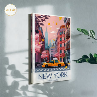 Stampa su tela intelaiata — New York