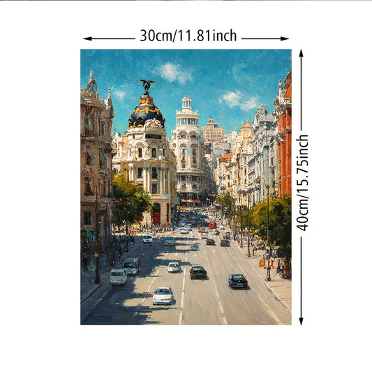 Stampa su tela intelaiata — Madrid