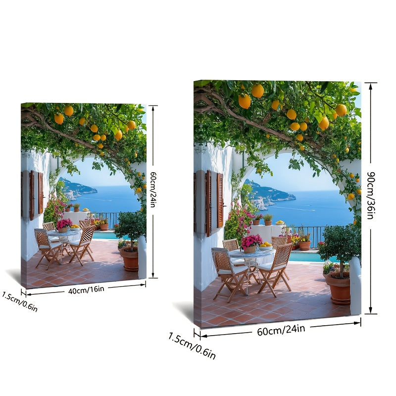 Stampa su tela intelaiata — Terrazza dei Limoni