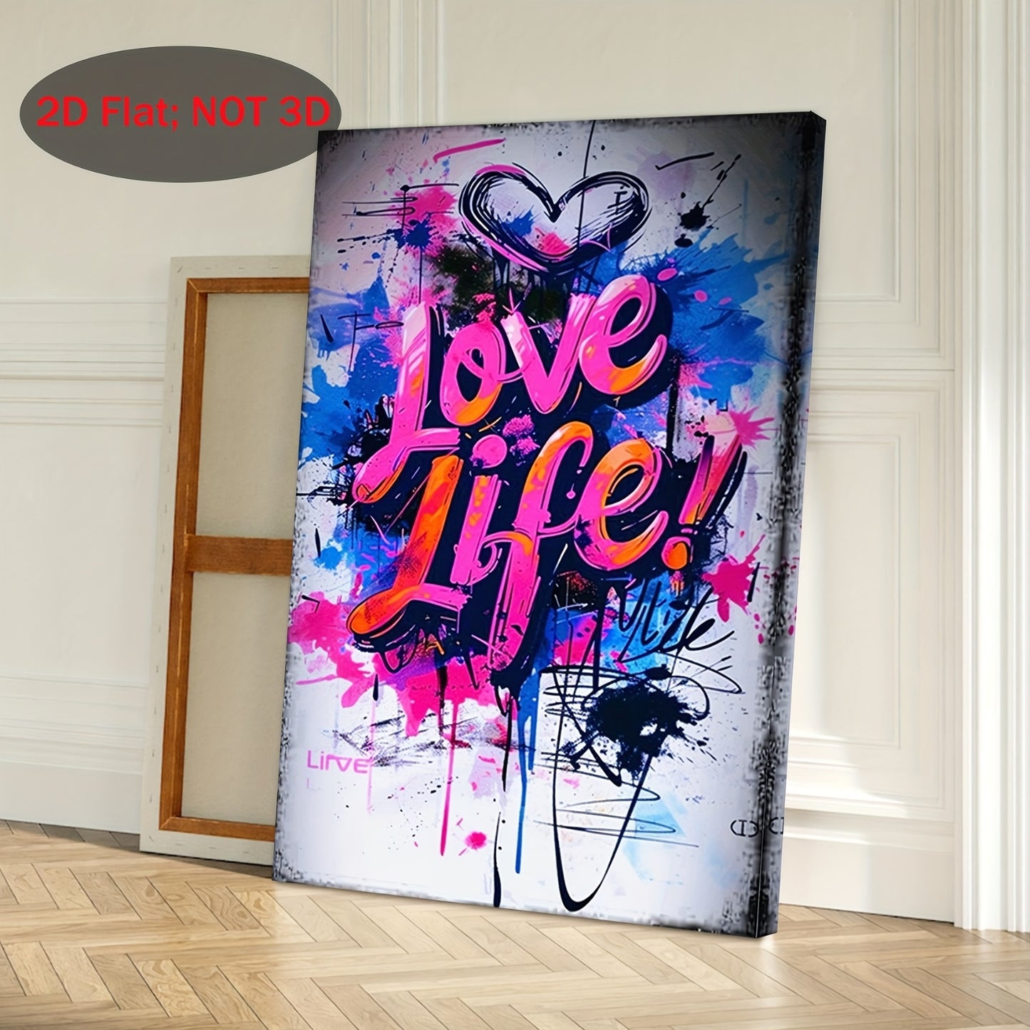 Stampa su tela intelaiata — Amore Graffiti