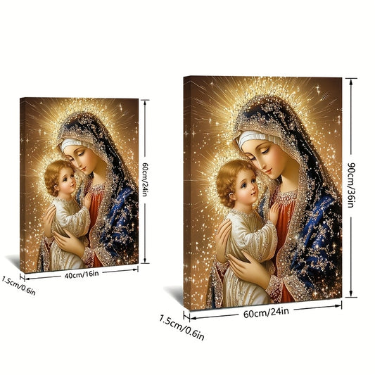 Stampa su tela intelaiata — Madonna