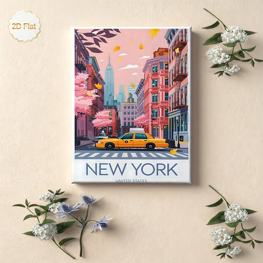 Stampa su tela intelaiata — New York