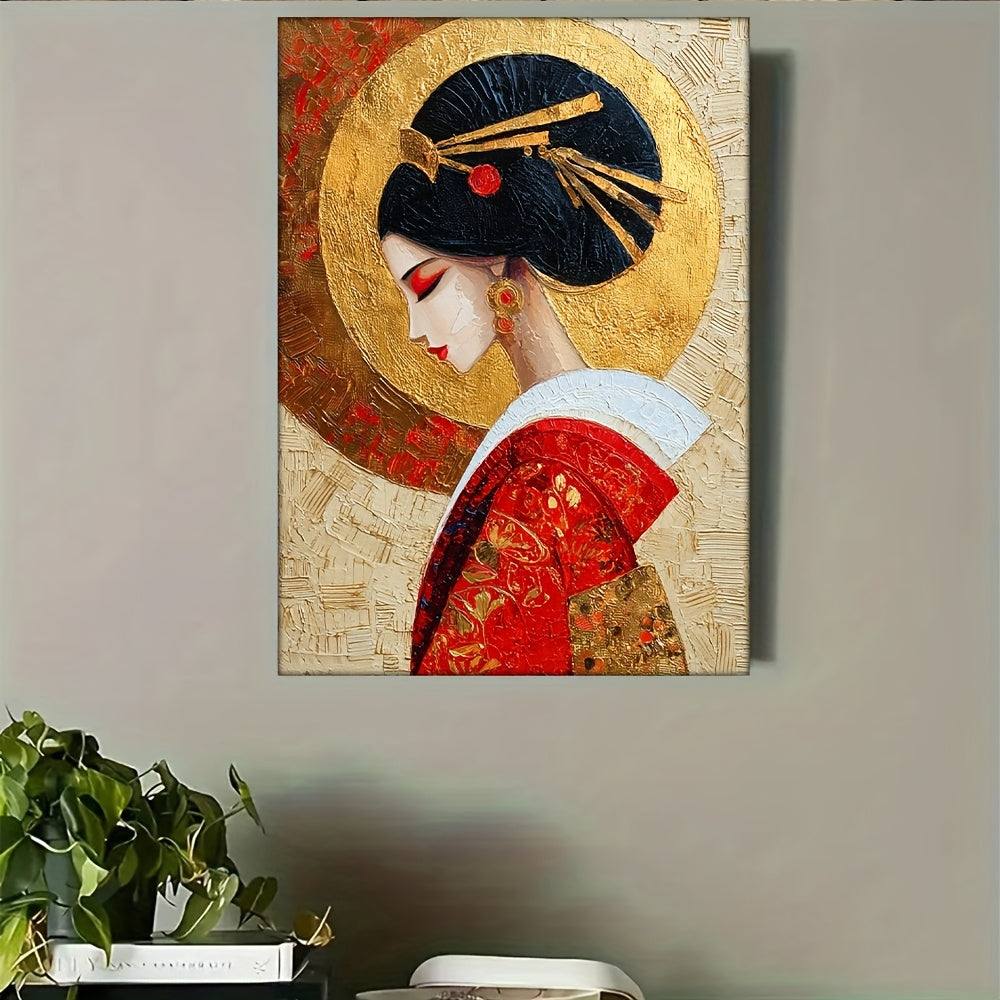 Stampa su tela intelaiata — Geisha
