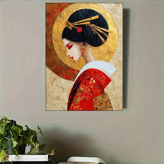 Stampa su tela intelaiata — Geisha