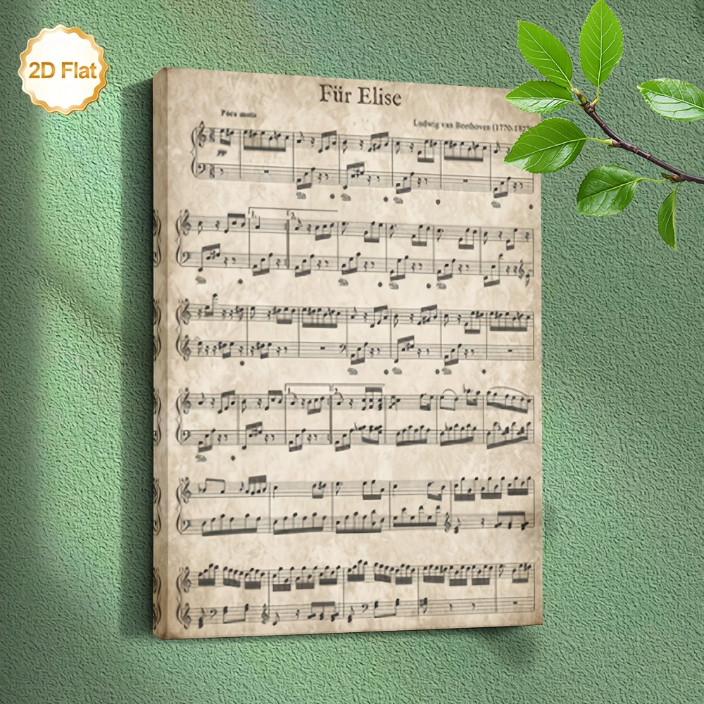 Stampa su tela intelaiata — Beethoven Für Elise