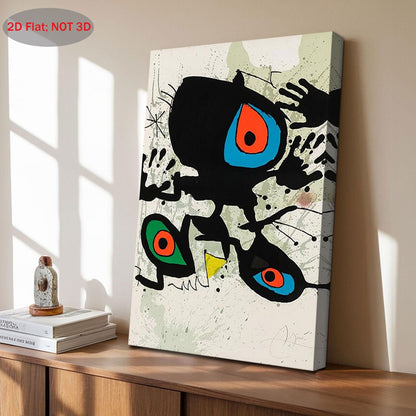 Stampa su tela intelaiata — Homage to Miró