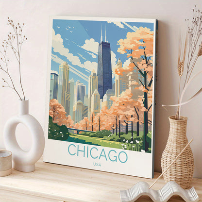 Stampa su tela intelaiata — Chicago