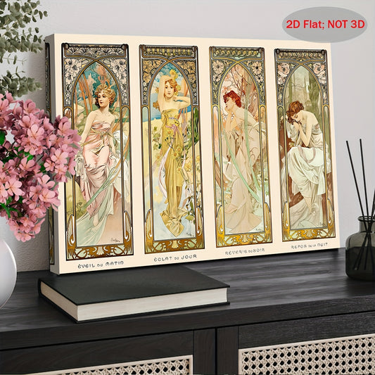 Stampa su tela intelaiata — Homage to Mucha