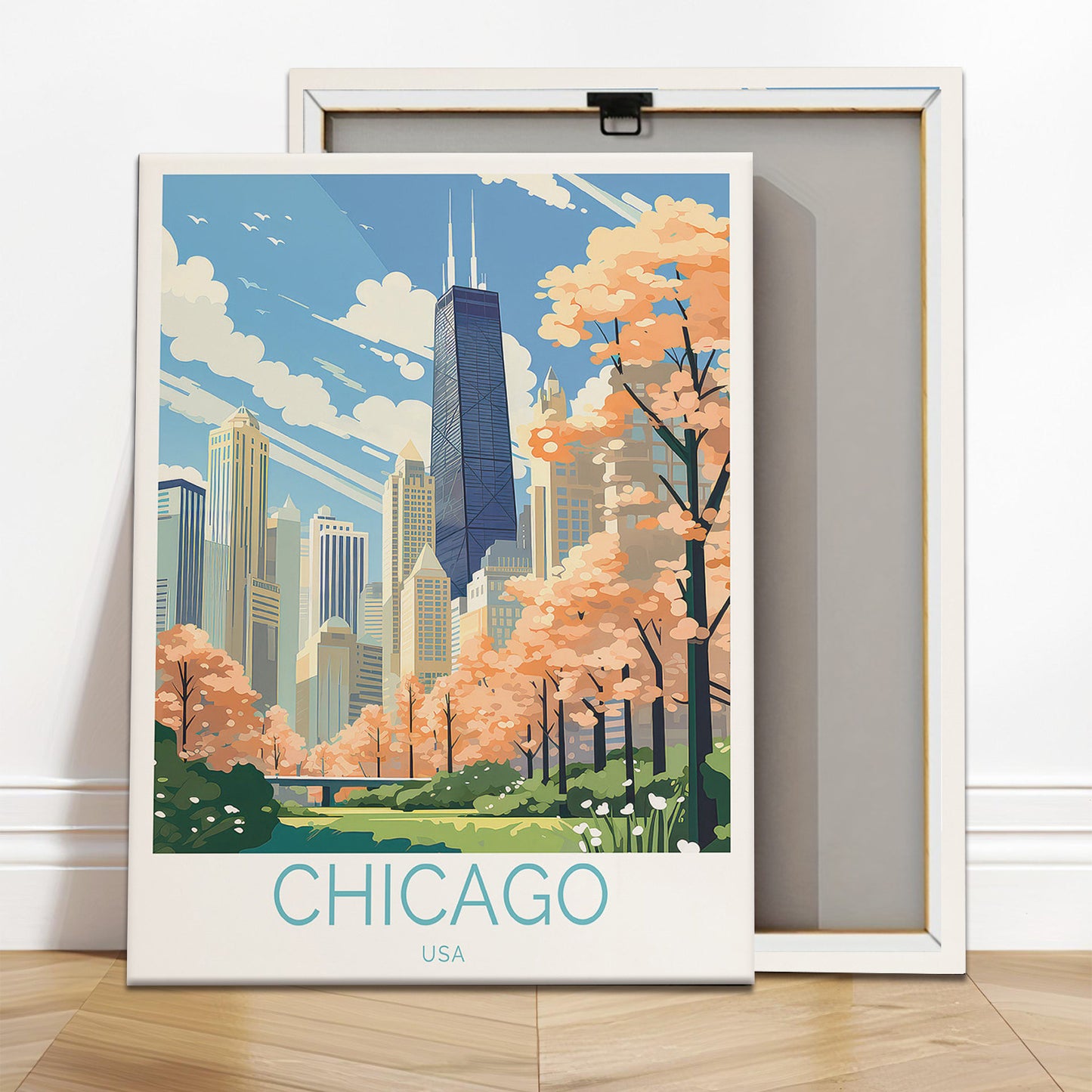 Stampa su tela intelaiata — Chicago