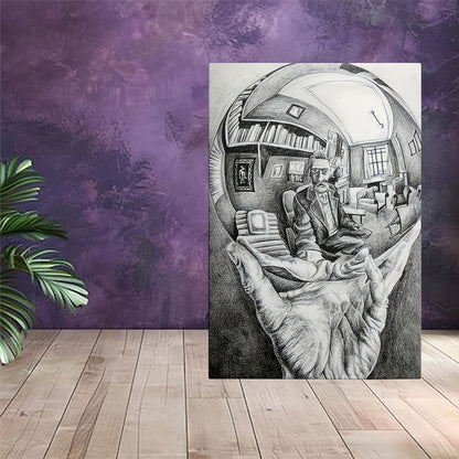 Stampa su tela intelaiata — Homage to Escher