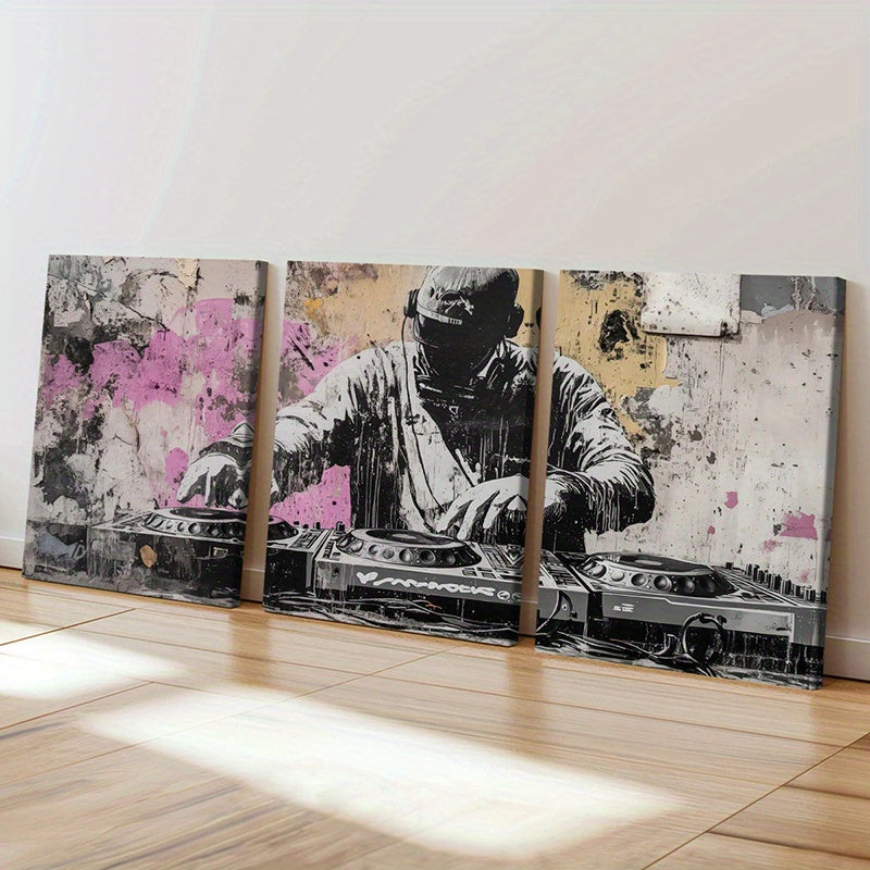 Stampa su tela intelaiata — DJ Graffiti