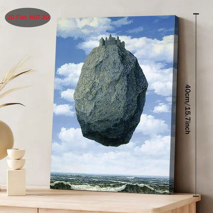 Stampa su tela intelaiata — Homage to Magritte