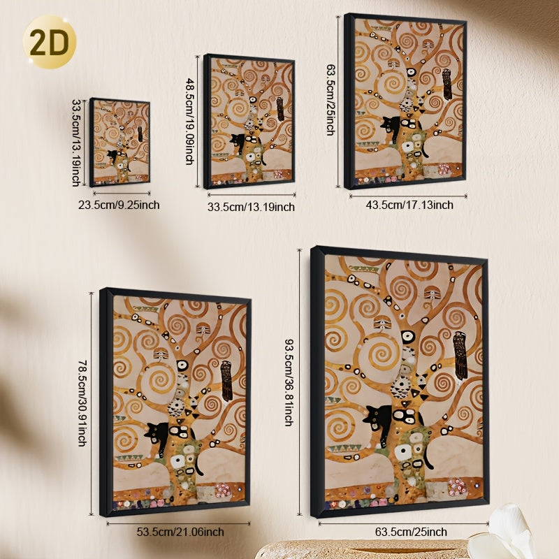 Stampa su tela intelaiata — Homage to Klimt