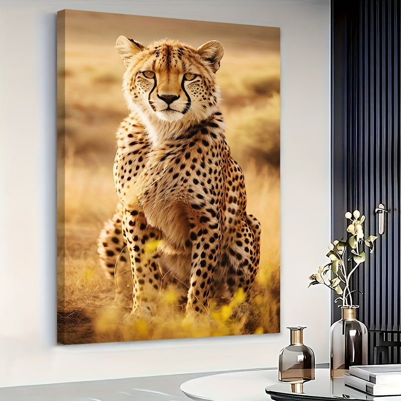 Stampa su tela intelaiata — Ghepardo Dorato