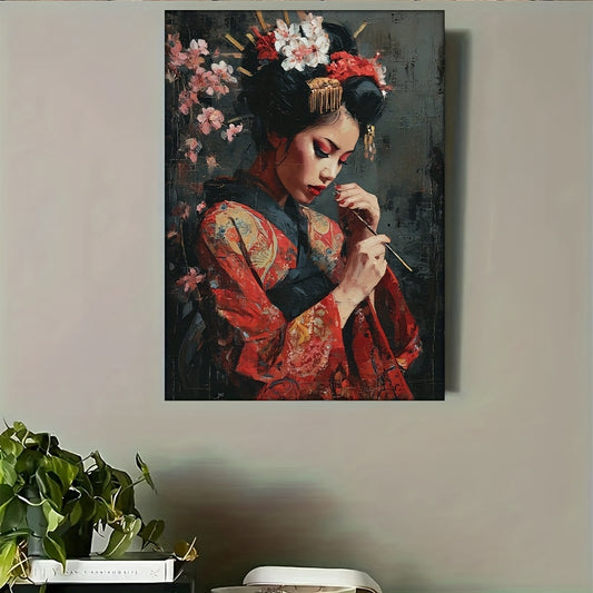 Stampa su tela intelaiata — Geisha